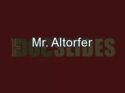 Mr. Altorfer