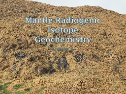 Mantle Radiogenic Isotope Geochemistry