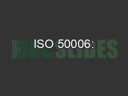 ISO 50006: