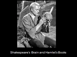 Shakespeare’s Brain and Hamlet’s Books