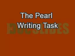 The Pearl Writing Task
