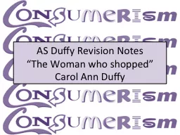 AS Duffy Revision Notes