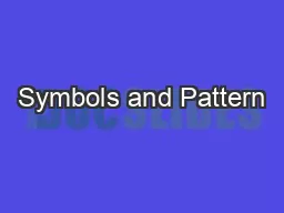 Symbols and Pattern