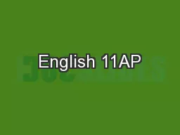 English 11AP