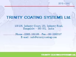 TRINITY COATING SYSTEMS Ltd.
