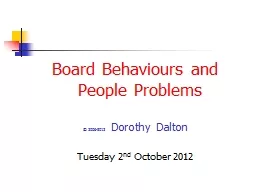 Board Behaviours and People Problems