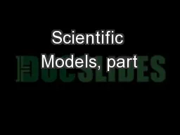 Scientific Models, part