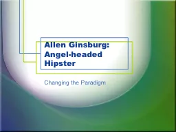 Allen Ginsburg: Angel-headed Hipster