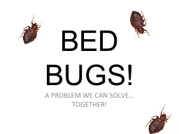 BED BUGS!