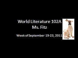 World Literature 102A