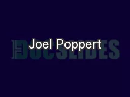Joel Poppert