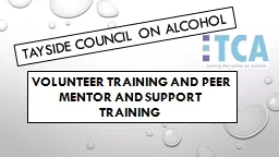 volunteer training and Peer mentor and support training