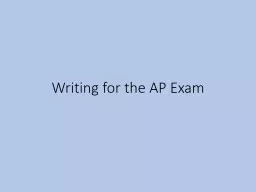 Writing for the AP Exam