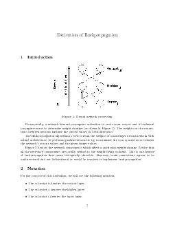 Derivation of Backpropagation  Introduction Figure  Neural network processing Conceptually