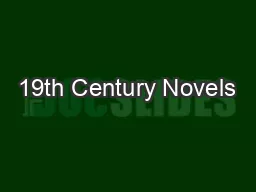 19th Century Novels