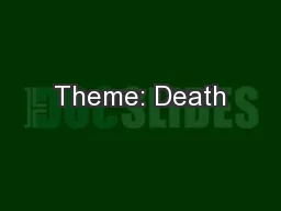 Theme: Death