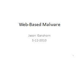 Web-Based Malware