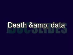 Death & data