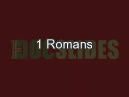 1 Romans