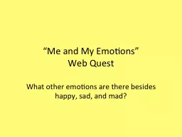 “Me and My Emotions”