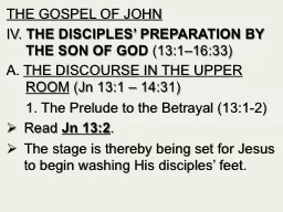 THE GOSPEL OF JOHN