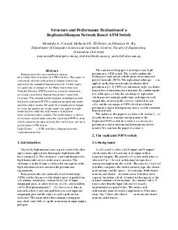 Structure and Performance Evaluation of a Replicated Banyan Network Based ATM Switch Moustafa