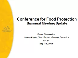 Conference for Food Protection