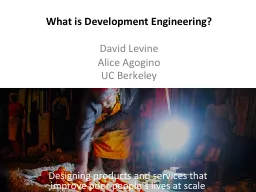 What is Development Engineering?