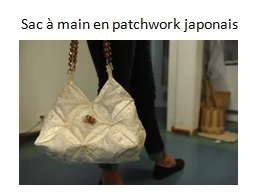 Sac à main en patchwork japonais