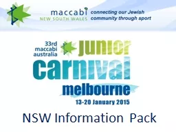 NSW Information Pack