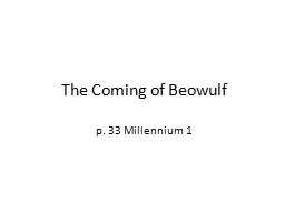 The Coming of Beowulf