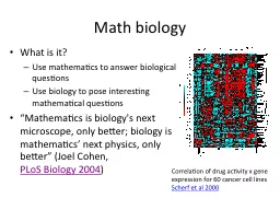 Math biology
