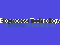 Bioprocess Technology