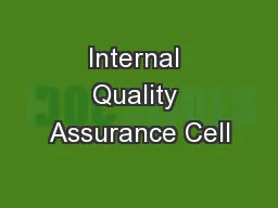 Internal Quality Assurance Cell