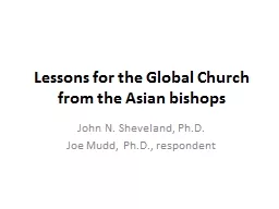 Lessons for the Global Church from the Asian bishops