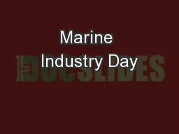Marine Industry Day