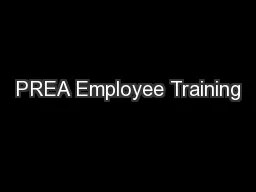 PREA Employee Training