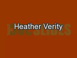 Heather Verity