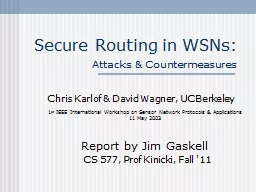 Secure Routing in WSNs: