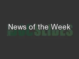 News of the Week