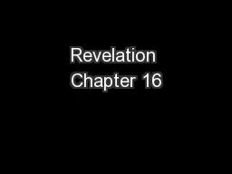 Revelation Chapter 16