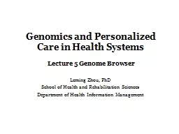 Genomics and Personalized Care in Health Systems