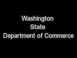 Washington State Department of Commerce