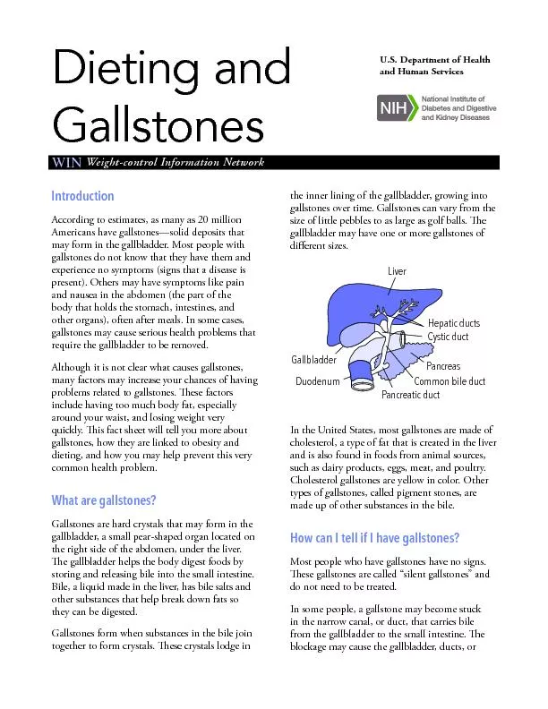 Dieting and Gallstones
