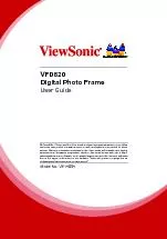 VFD820Digital Photo Frame User GuideModel No. VS14894