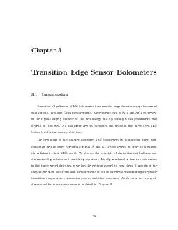 Chapter TransitionEdgeSensorBolometers