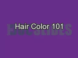 Hair Color 101