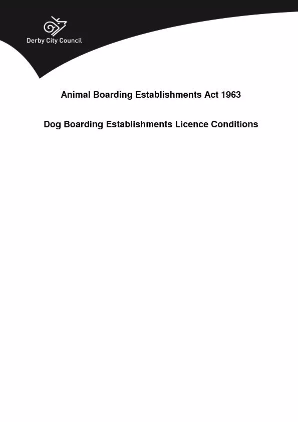 Animal Boarding Establishments Act 1963