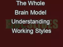 The Whole Brain Model Understanding Working Styles