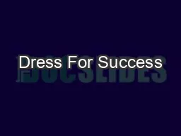 Dress For Success